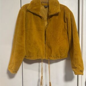 Sans Souci Faux Fur Mustard Jacket